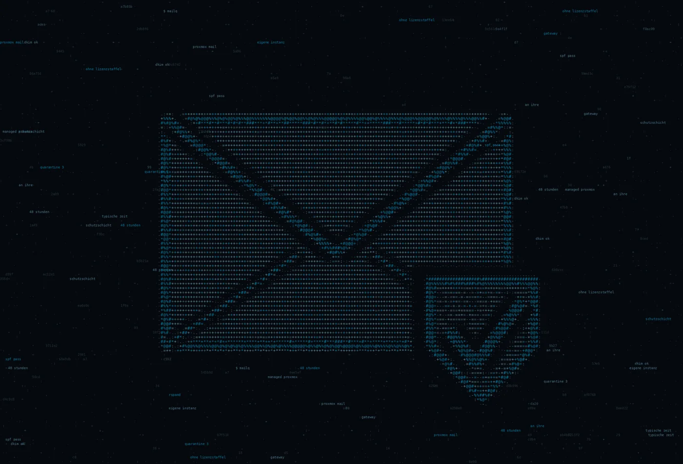 ASCII-Grafik: ein Briefumschlag — Titelbild zum Thema Managed Proxmox Mail Gateway – E-Mail-Schutz ohne Lizenzkosten