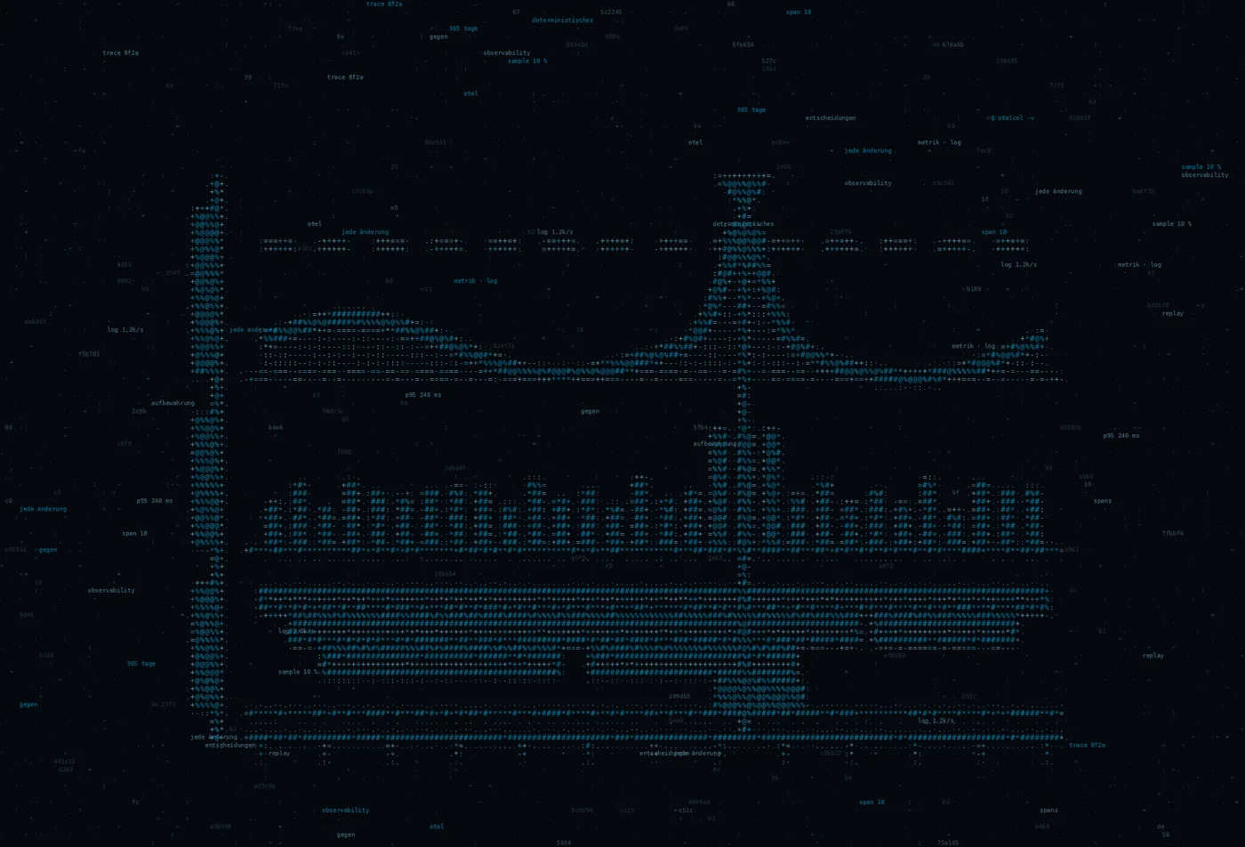 ASCII-Grafik: drei Signalspuren übereinander — Titelbild zum Thema Wenn Sie es nicht wiederholen können, haben Sie es nicht verstanden