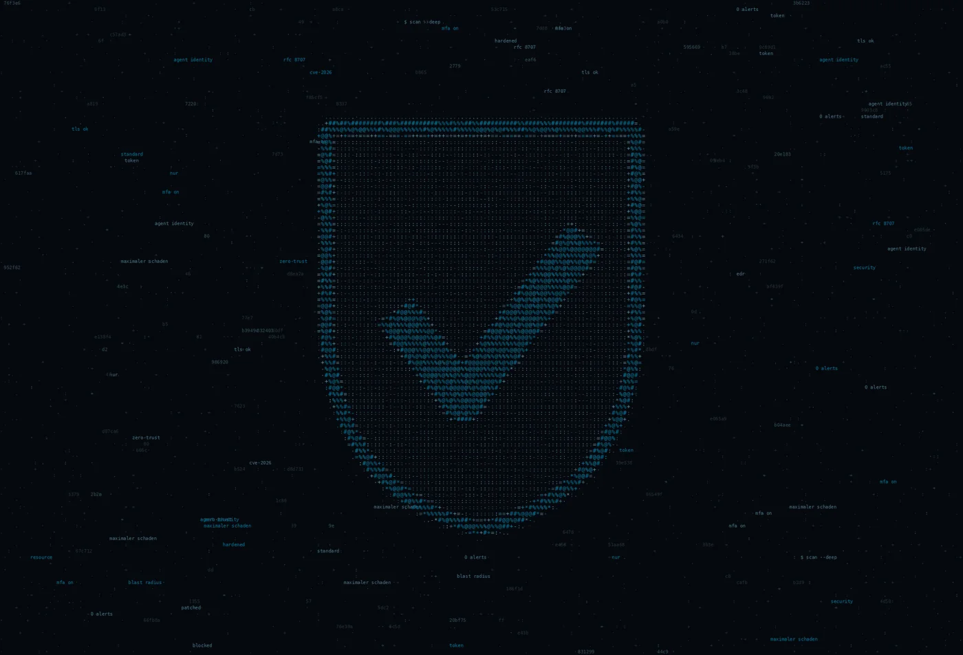 ASCII-Grafik: ein Schutzschild — Titelbild zum Thema Ein Agent ist kein Benutzer mit geliehenem Passwort