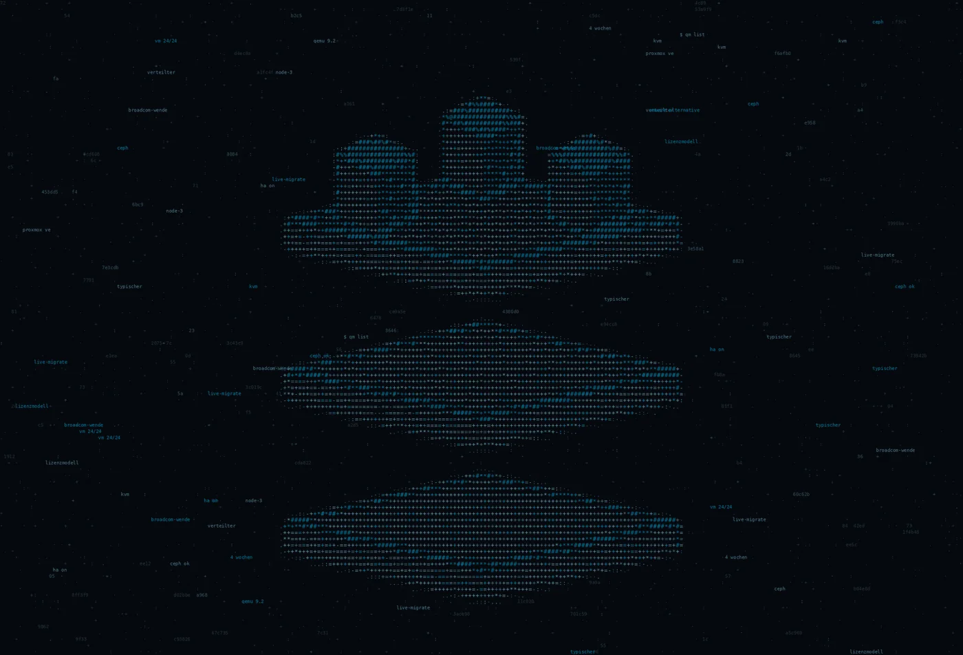 ASCII-Grafik: Virtualisierungscluster